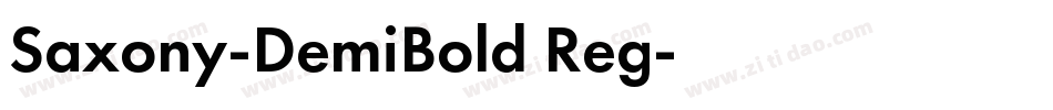 Saxony-DemiBold Reg字体转换